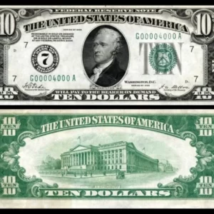 Realistic 10 USD Counterfeit